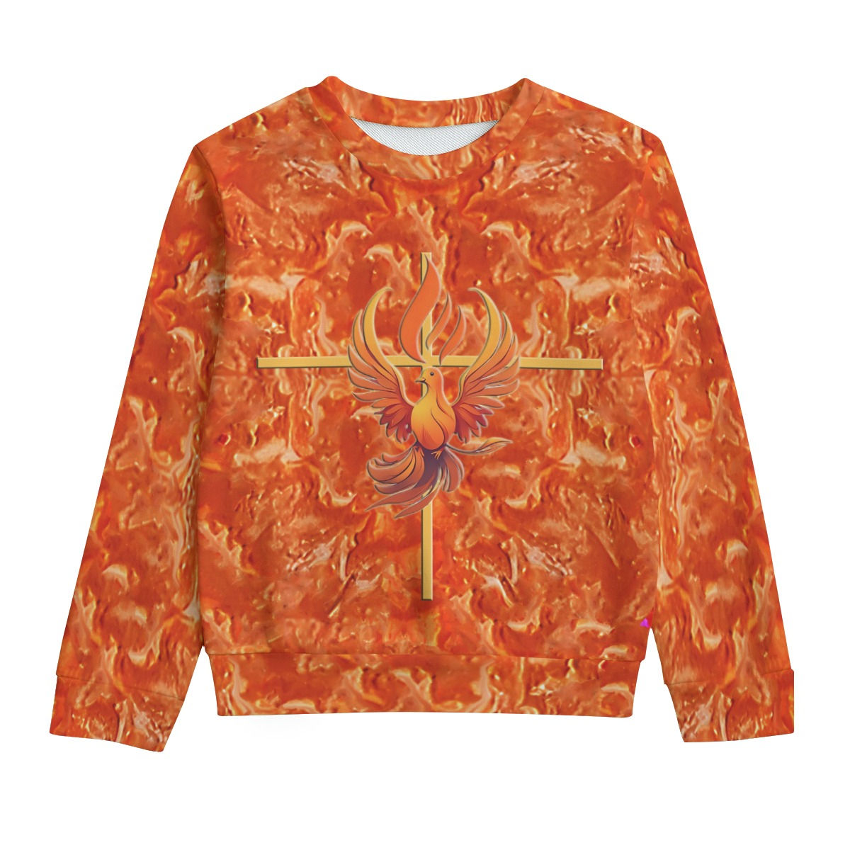 L.H.'s Holy Ghost Fire Boy's Round Neck Sweatshirt