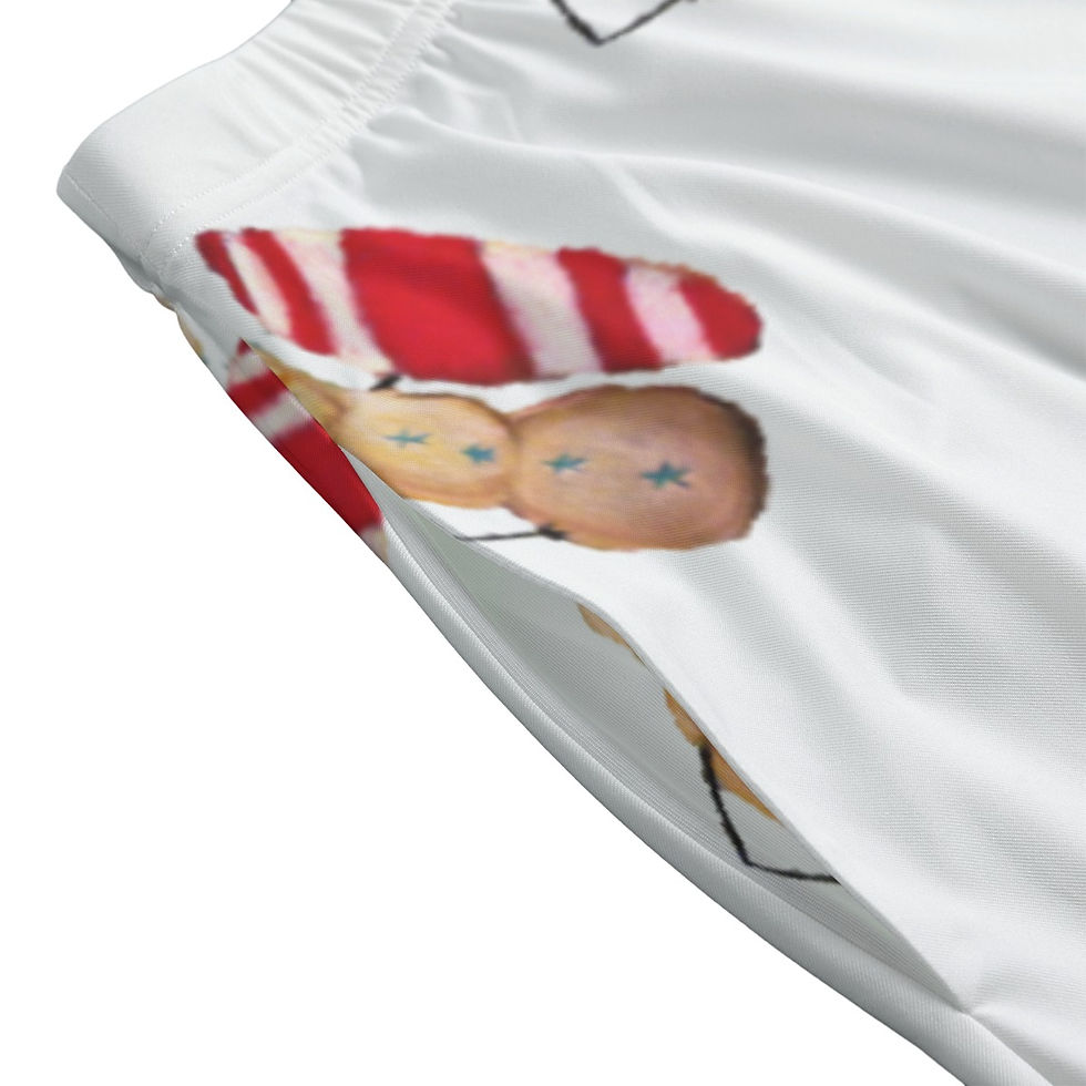 Thumbnail: Snowman Surfer Women's Long Maxi Skirt With Pockets