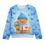 Thumbnail: Beary Loved Blue Kid's Round Neck Sweatshirt