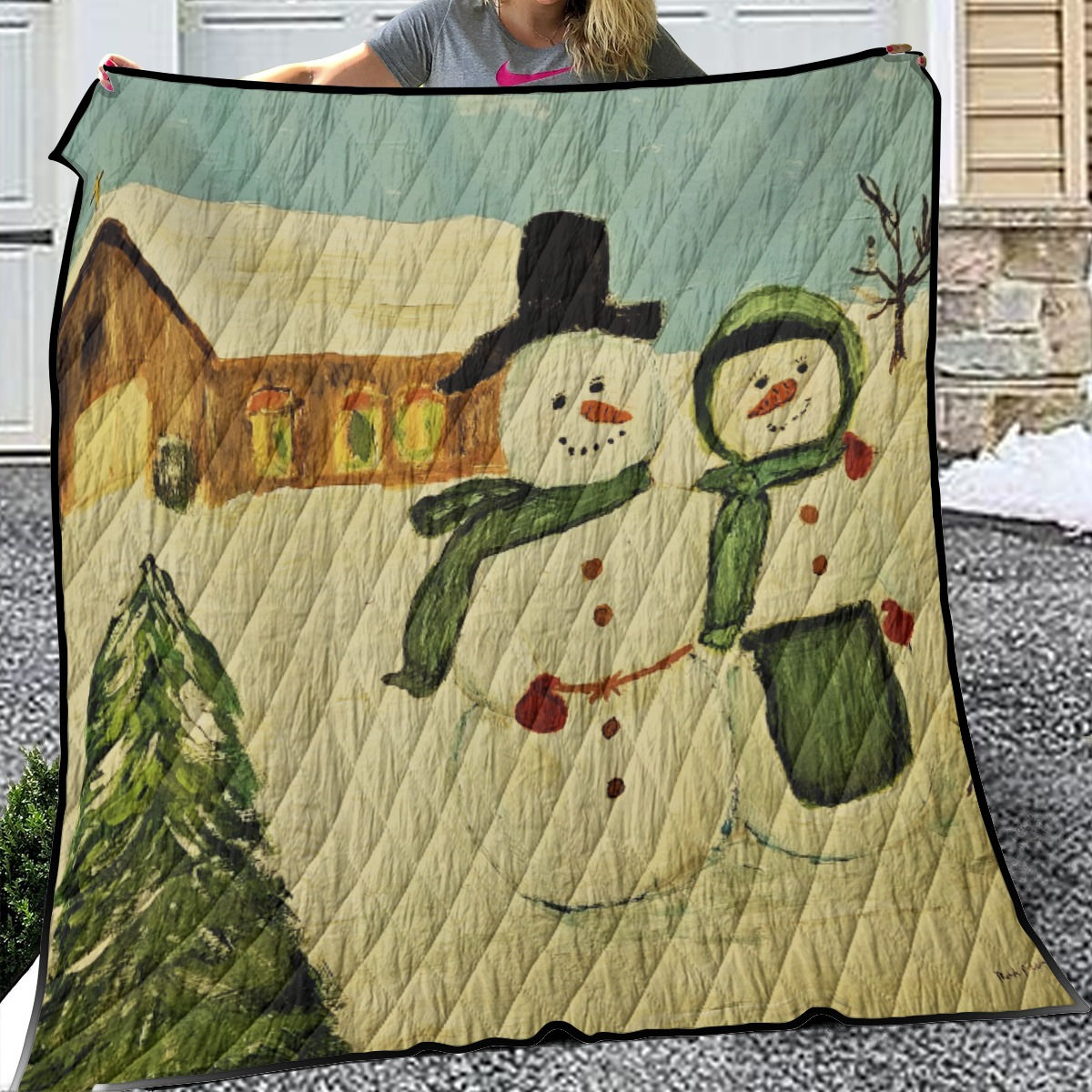 Melinda's "Snowman Couple" Quilt