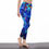 Thumbnail: Melinda's Dreamy Blue Sparkles Women's High Waist Leggings