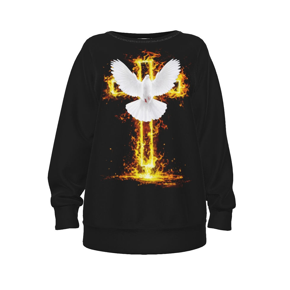 Thumbnail: Holy Ghost Fire Women's Raglan Sleeve Sweatshirt