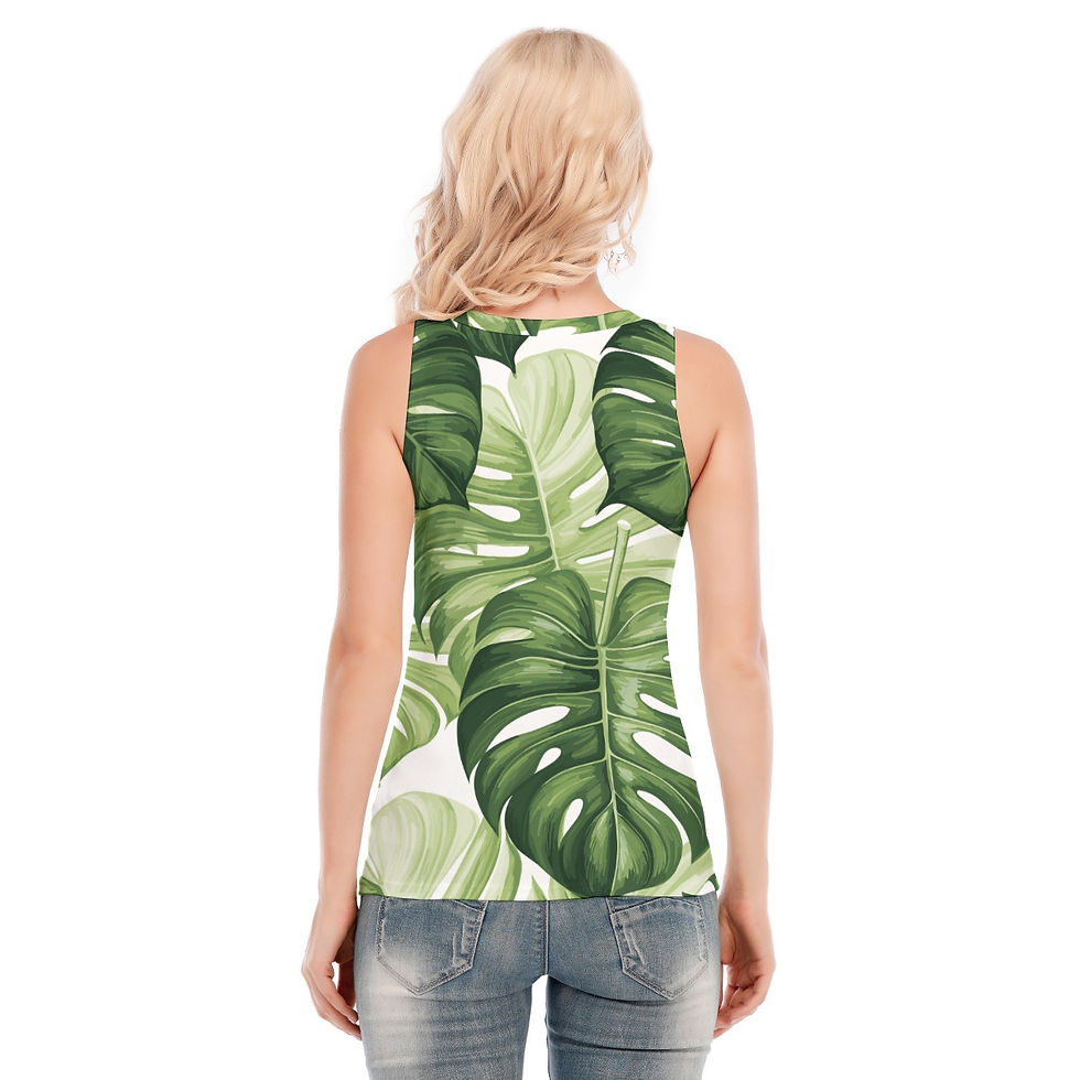 Thumbnail: All-Over Print Women's Skinny Sport Tank Top