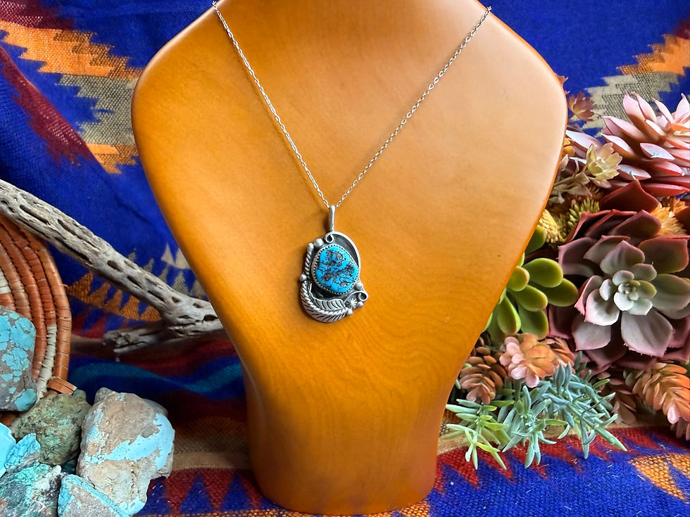 Thumbnail: Pendant Turquoise Nugget Necklace