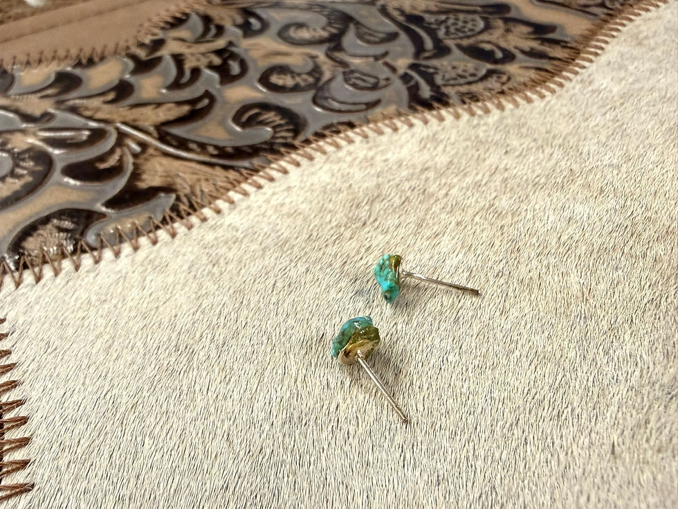 Thumbnail: Turquoise Nugget Earrings