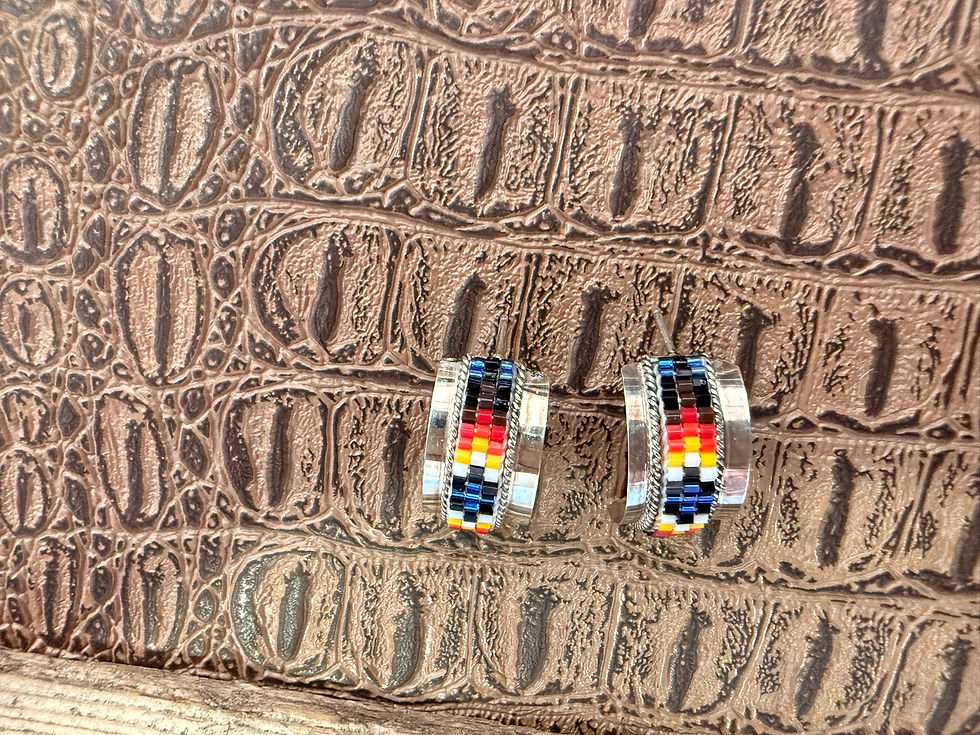 Thumbnail: Navajo Beaded Earrings