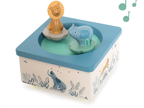 Carillon in Legno con Personaggi danzanti Sous mon baobab