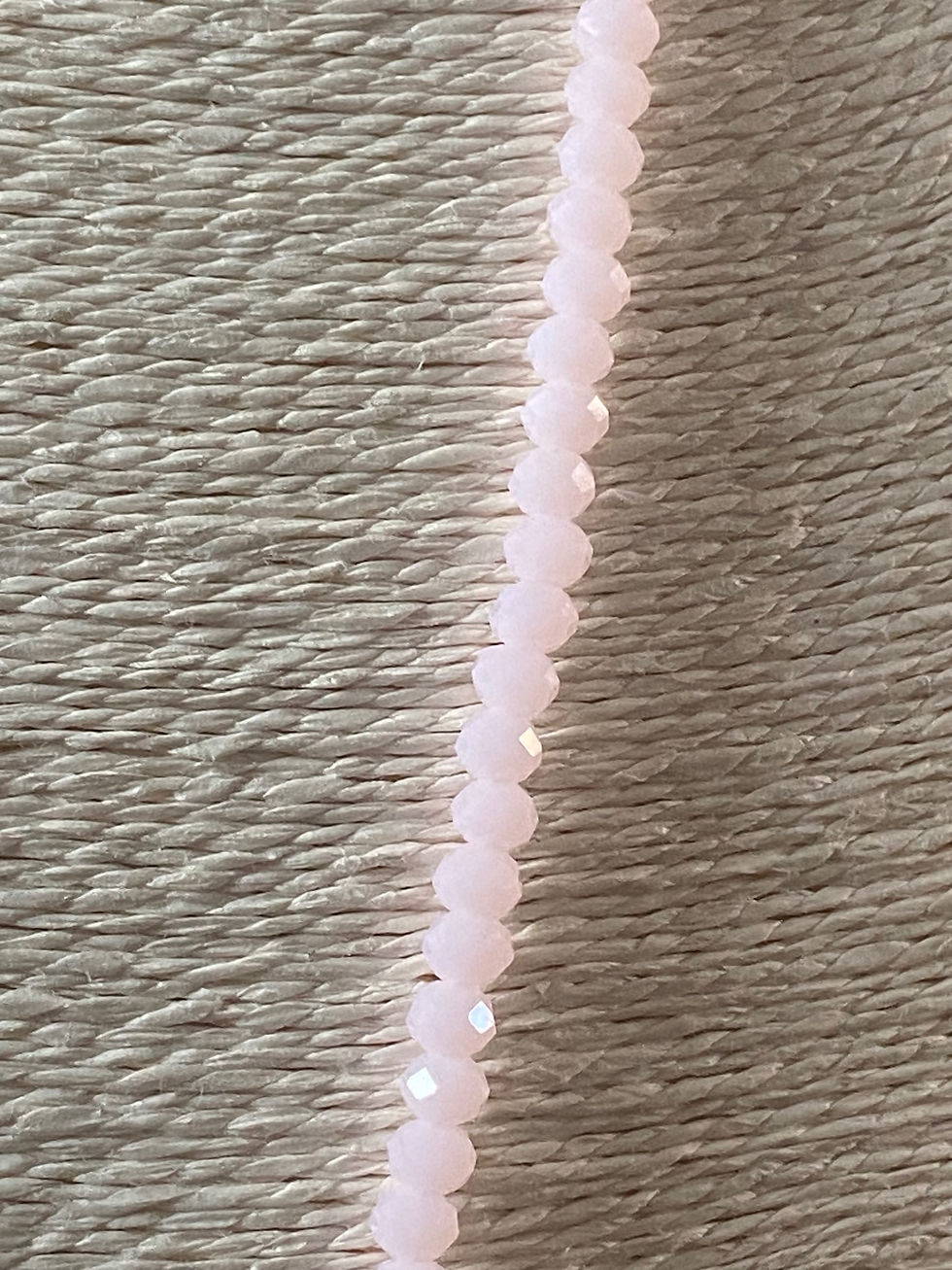 Thumbnail: Long Pink Crystal Heart Necklace 