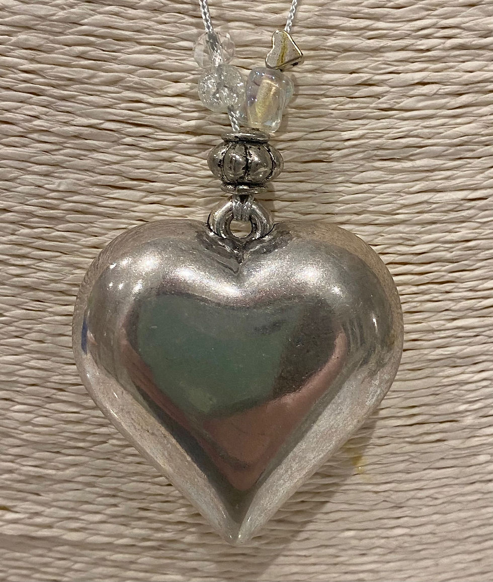 Thumbnail: Long Lagenlook Heart necklace 