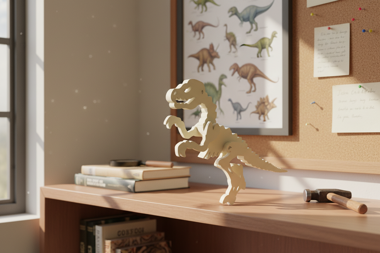 T-Rex Dinosaur Fossil Puzzle – Build, Move & Discover