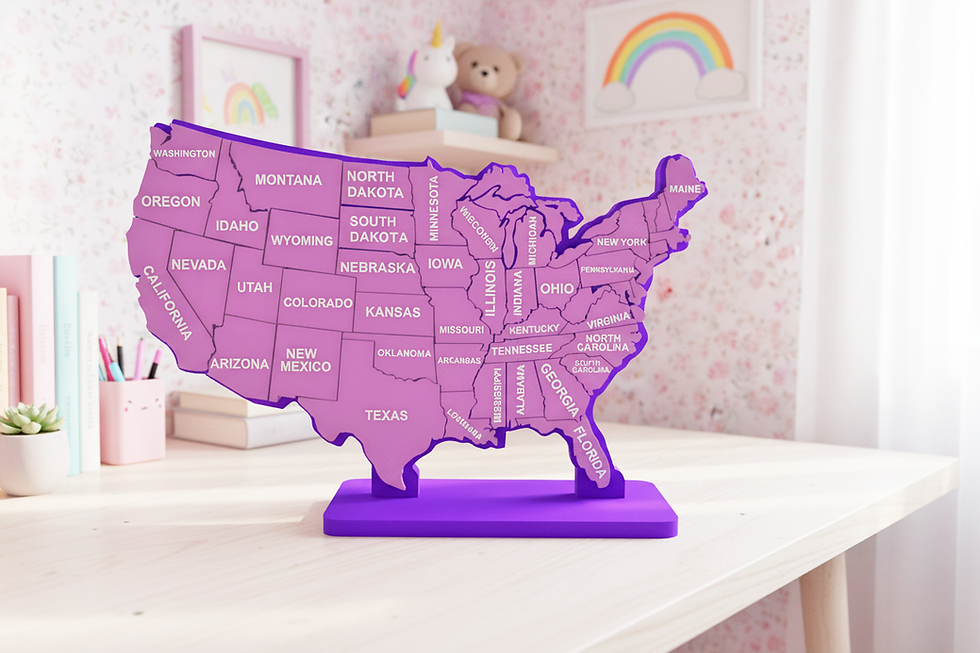Thumbnail: Regional US Map Puzzle and Model – Hands-On Geography Learning Tool - STEM For