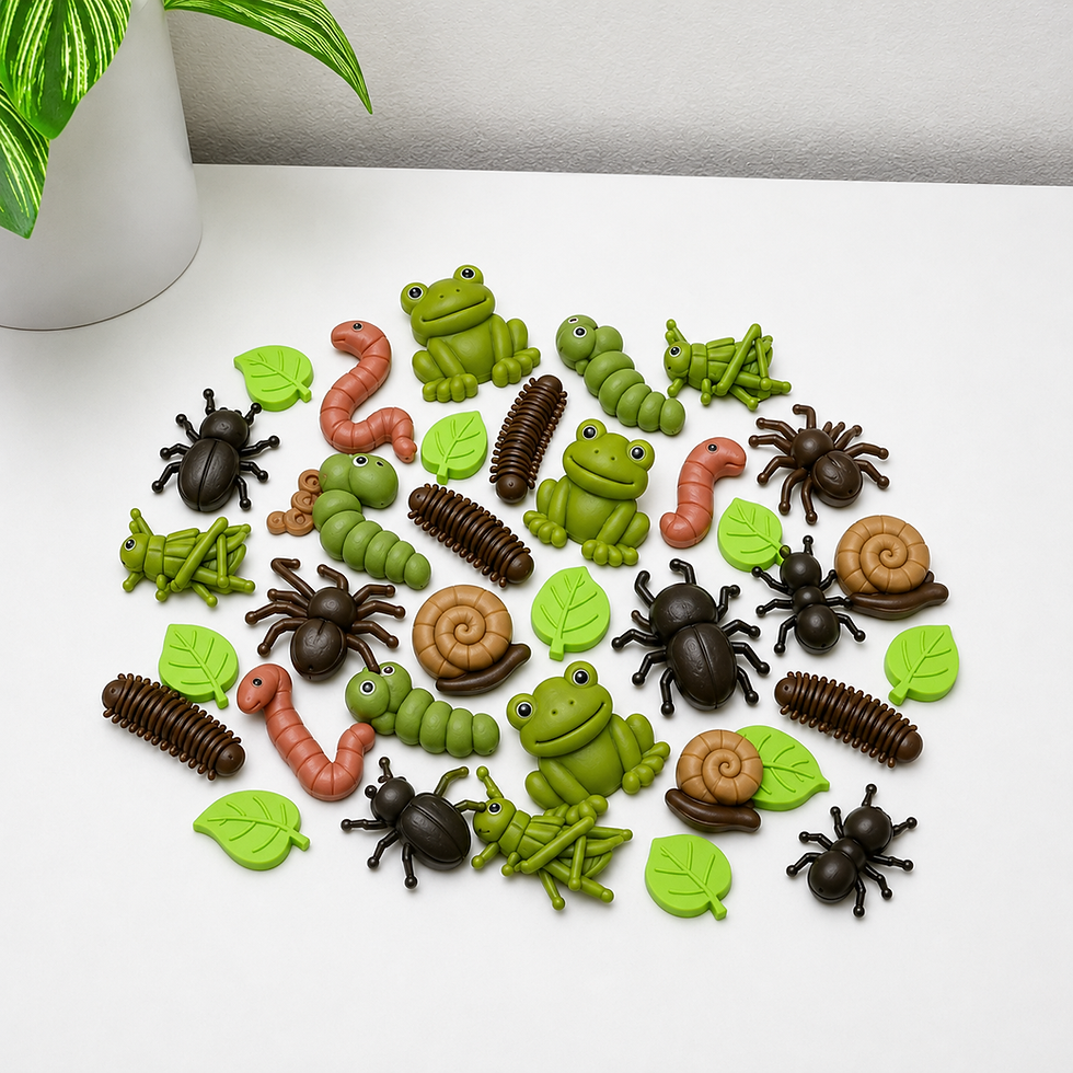 Thumbnail: Mud Kitchen Loose Parts Garden Critter -Reusable Sensory Play Pieces