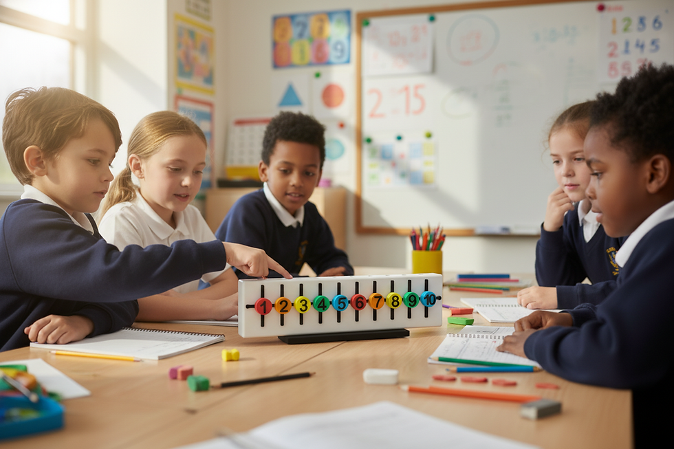 Thumbnail: NumberLine Learning System - Hands-On Math for Kids - Montessori inspired