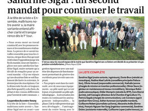 Un second mandat pour continuer le travail