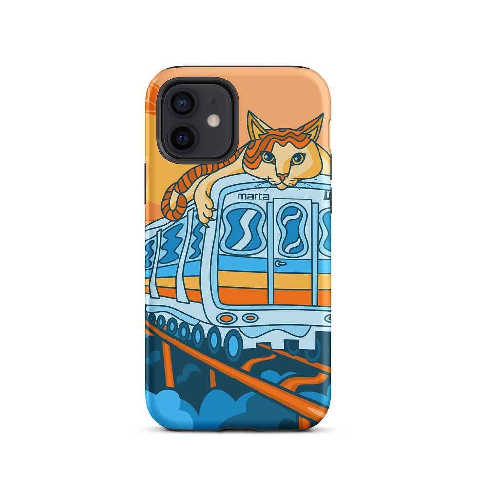Thumbnail: Peach Line Dreamer iPhone Case