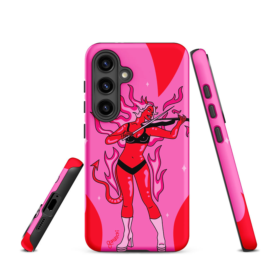 Thumbnail: Hot Devil with a Fiddle Samsung Case