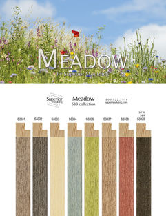 Meadow S3331 S3332 S3333 S3334 S3336 S3337 S3338 S3339 Wood veneers in gray charcoal cream sky blue green light walnut rose and black