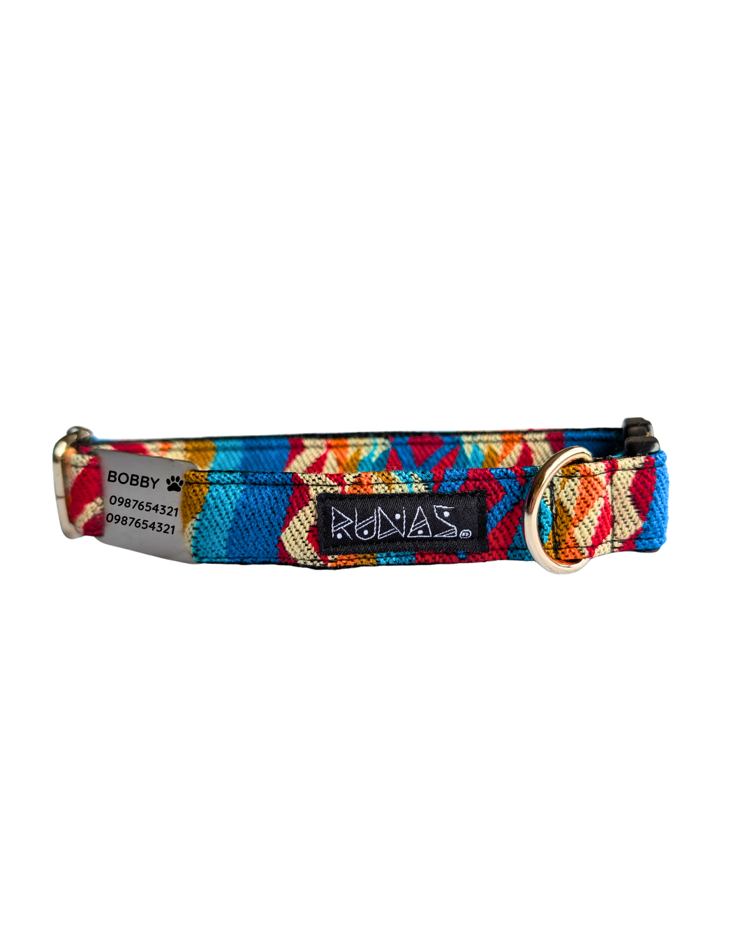 Collar con placa folk 008