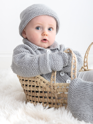 Baby Set: Jacket, Hats, Mitts, Bootees & Blanket EMUY-2007