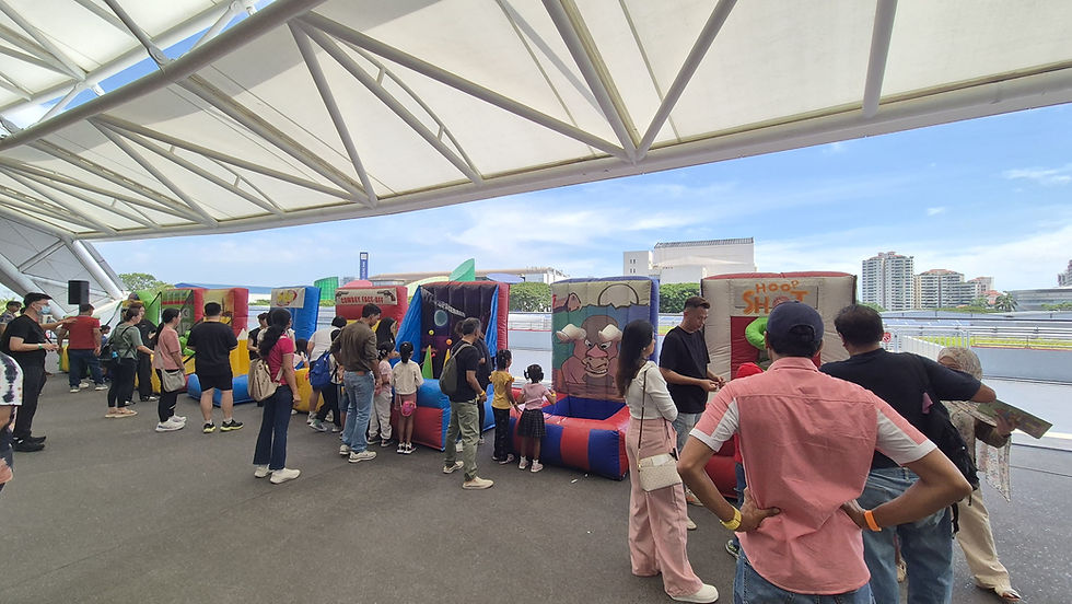 Small Inflatable Games set up