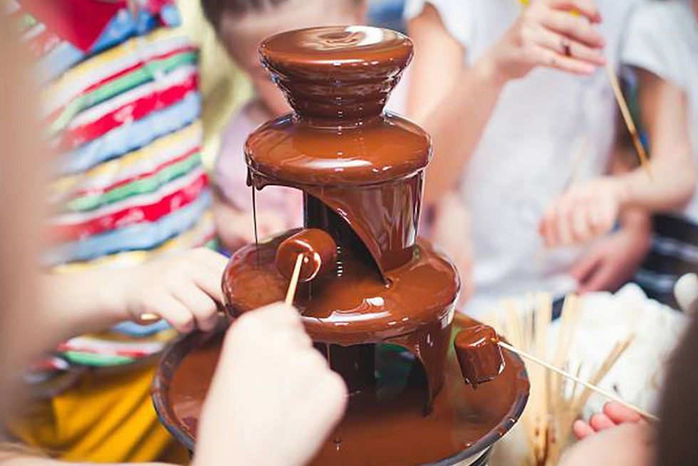 Chocolate Fondue with Marshmallow Dipping