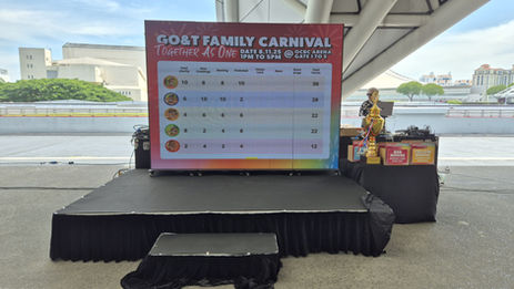 outdoor stage with led video wall backdrop