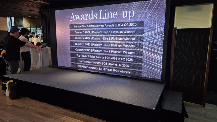 indoor stage with led video wall backdrop