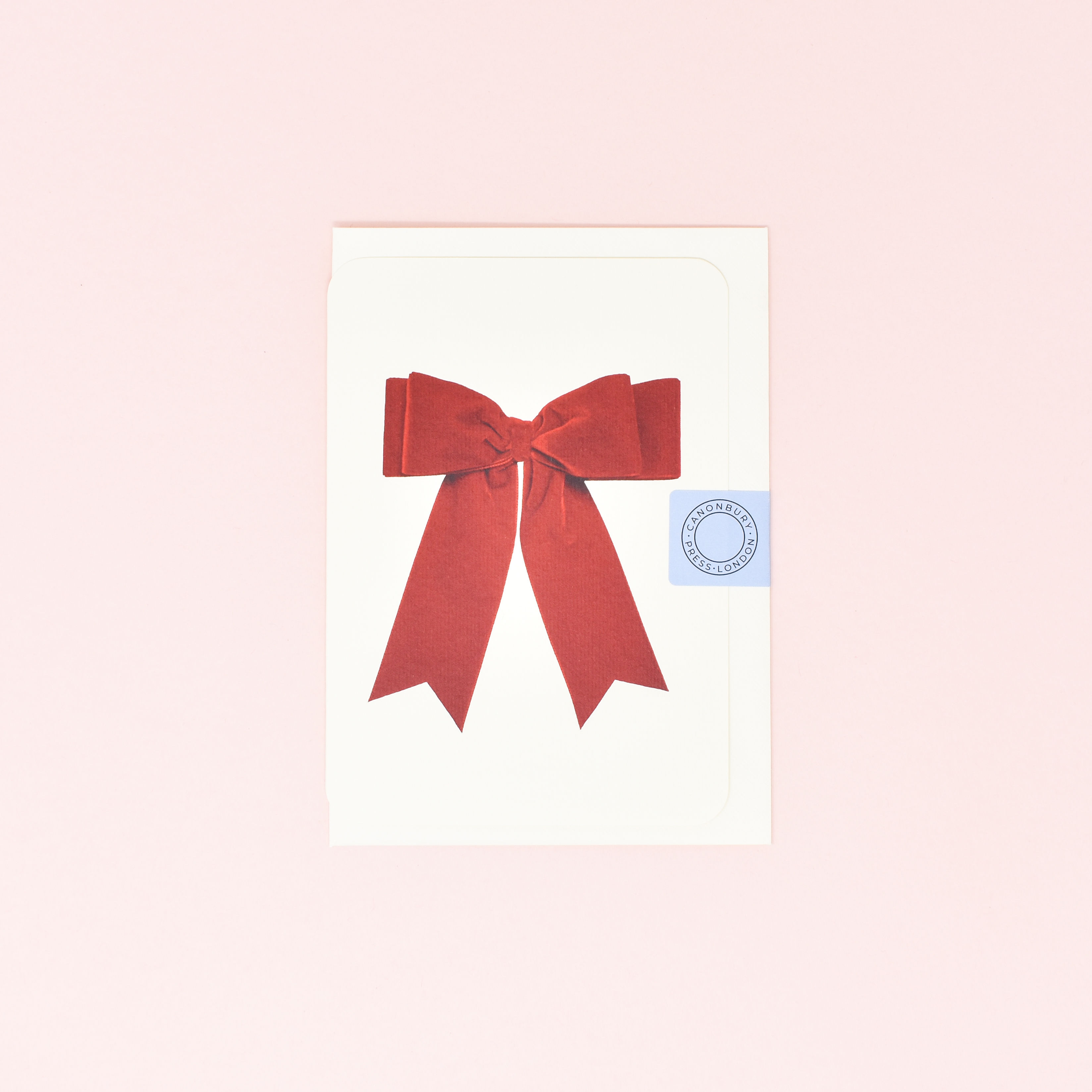 Red Velvet Bow Greeting Card