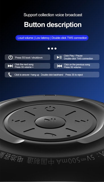 Thumbnail: Lenovo K3pro New Mini Bluetooth Speaker