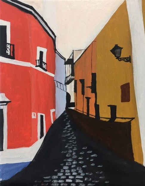 Old San Juan
Acrylic on canvas,
10"x8", 2015