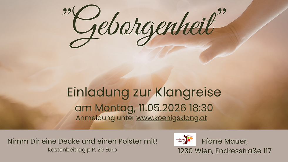 Klangreise "Geborgenheit"