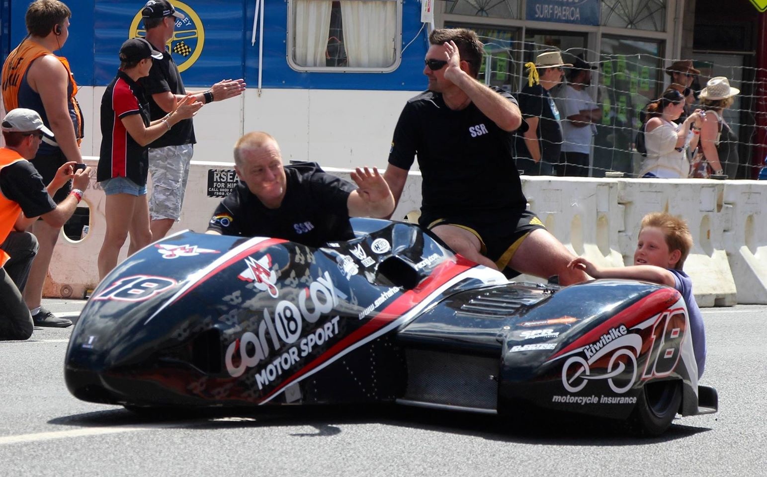 Parade lap at Paeroa