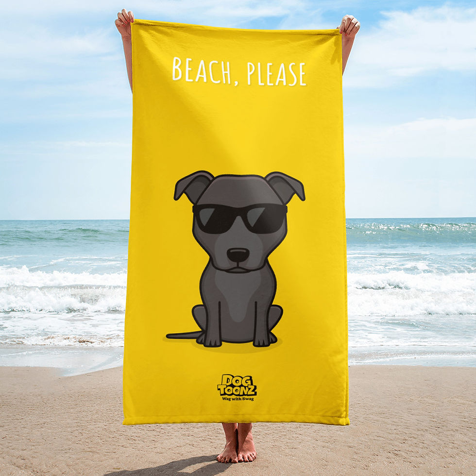 Thumbnail: Pit Bull "Beach Please" Towel