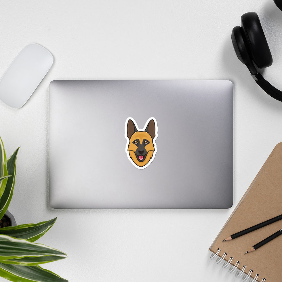 Thumbnail: German Shepherd Smile Sticker