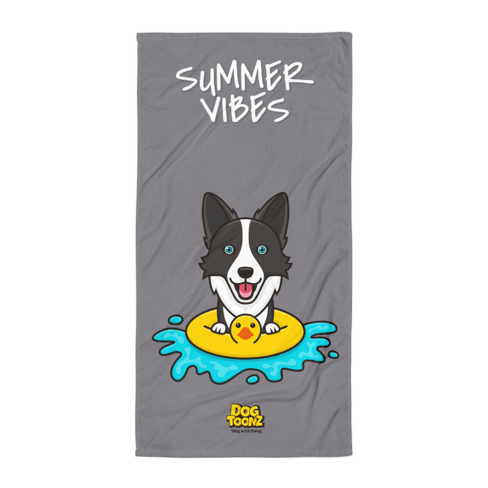 Border Collie "Summer Vibes" Towel