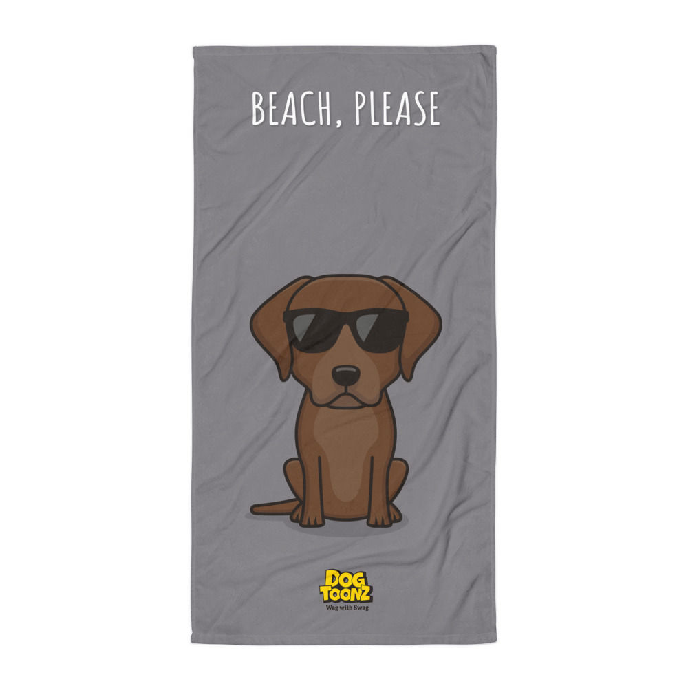 Labrador Retriever "Beach Please" Towel