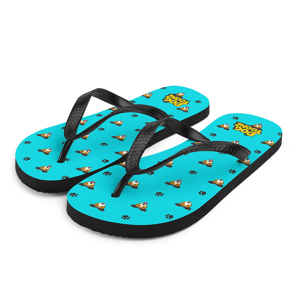 Thumbnail: Jack Russell Pattern Flip Flops