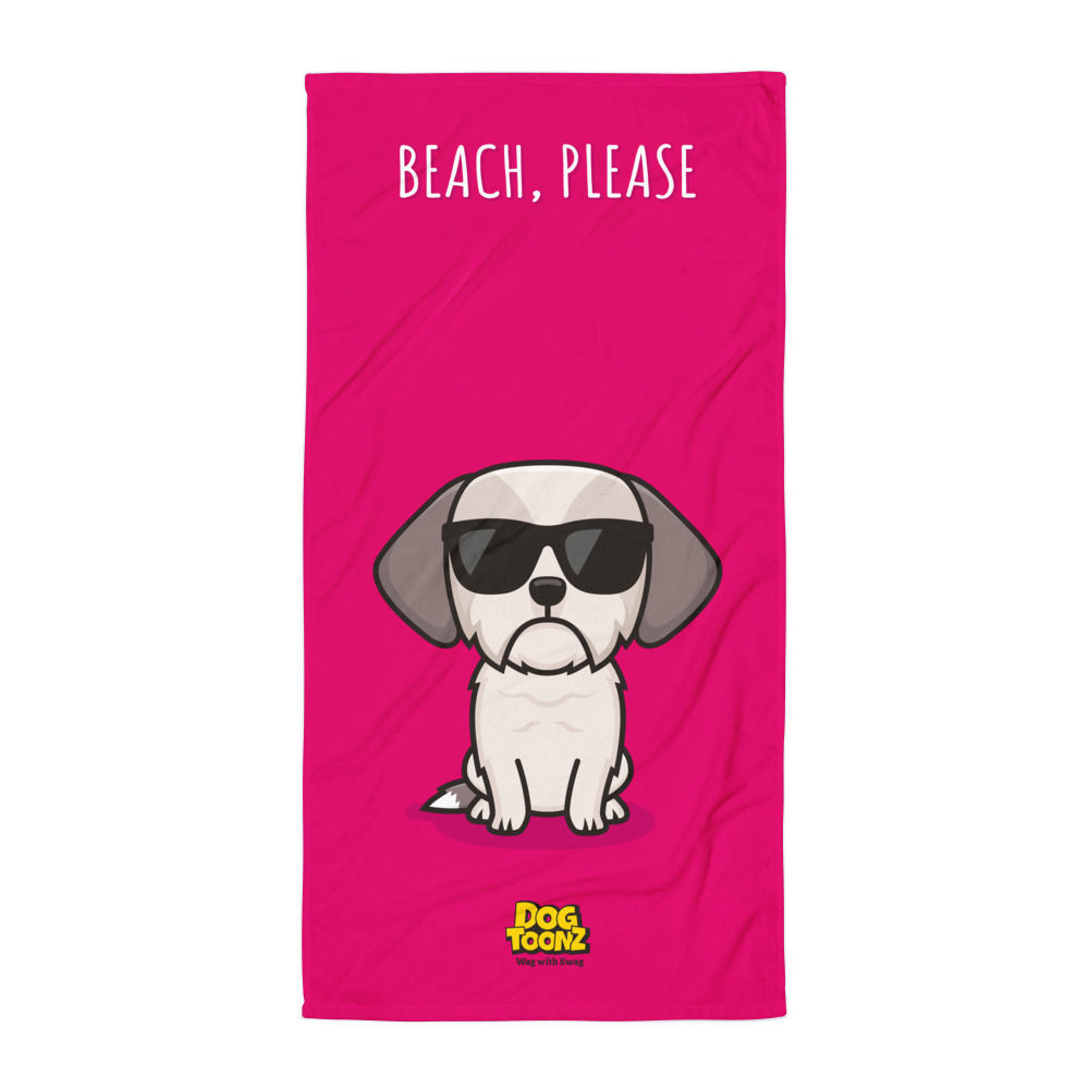 Shih Tzu "Beach Please" Towel