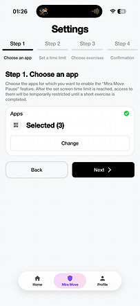 Mira Move App