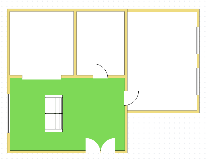 highlight of a living room shape floorplan