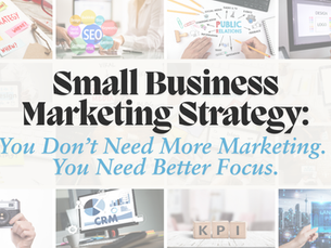 Small Business marketing Strategy graphic