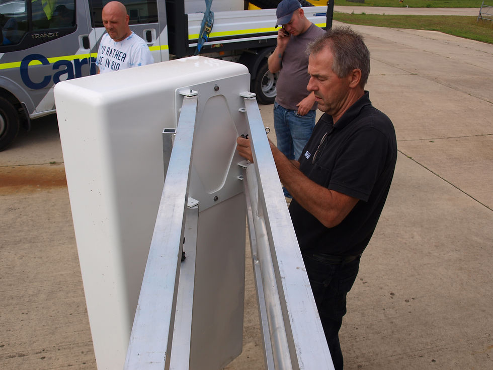 Motorway drainage Radar arm
