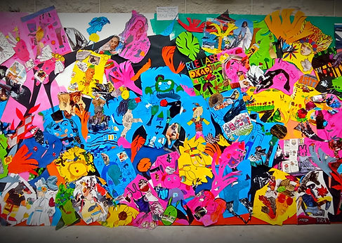 "Symbiose" - Création de dessins/collages avec des élémentaires (CP/CE1 et seniors)