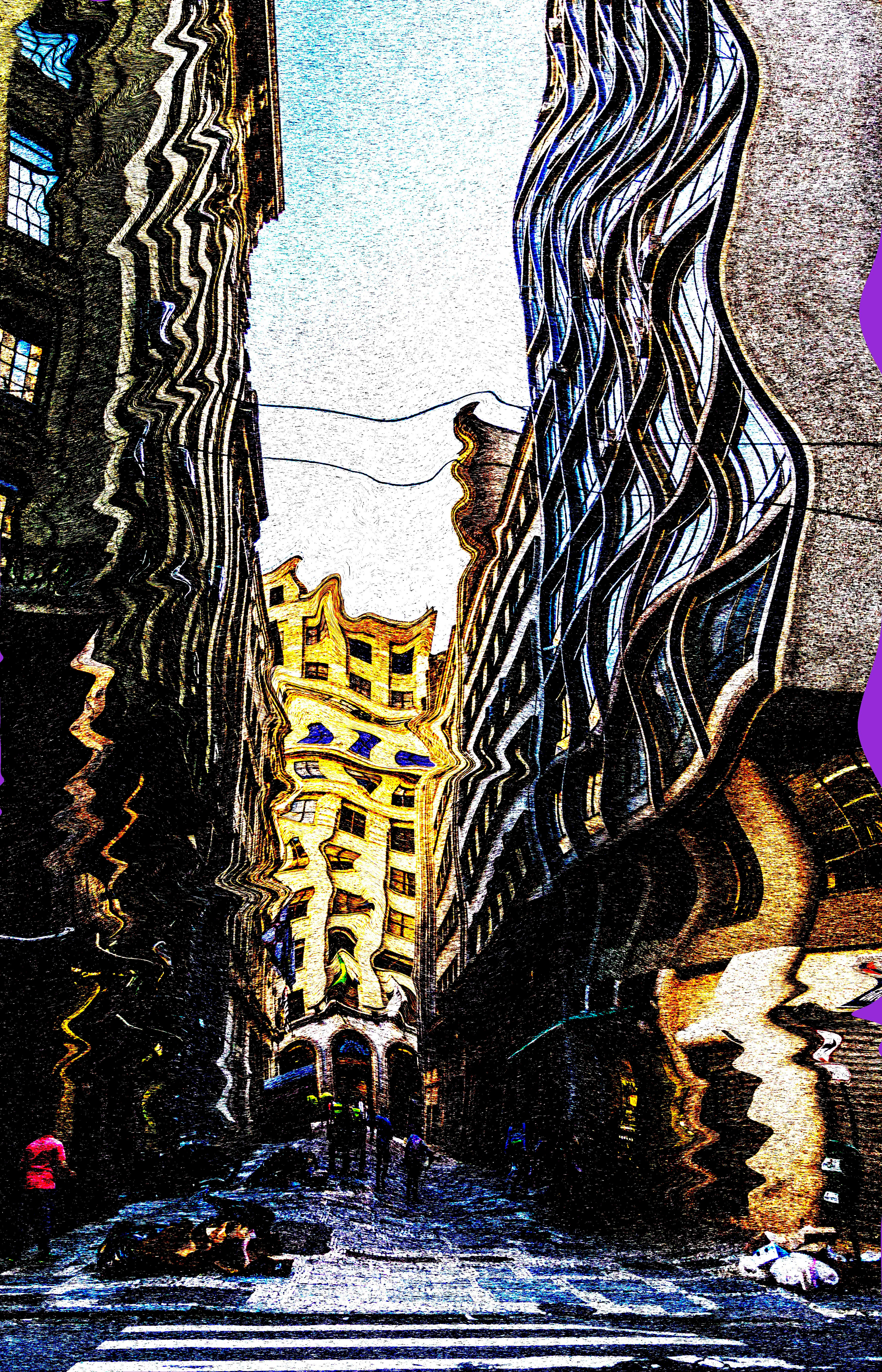 Quadro Abstrato Tortuosidades de São Paulo. By: Kcris Ramos