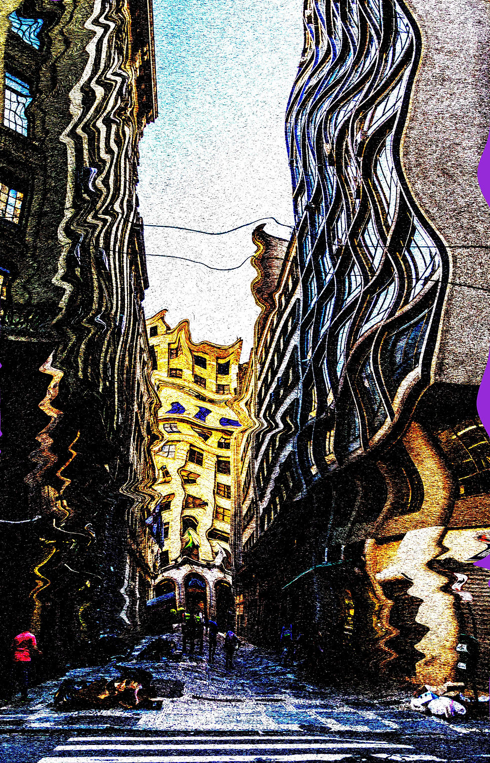 Quadro Abstrato Tortuosidades de São Paulo. By: Kcris Ramos