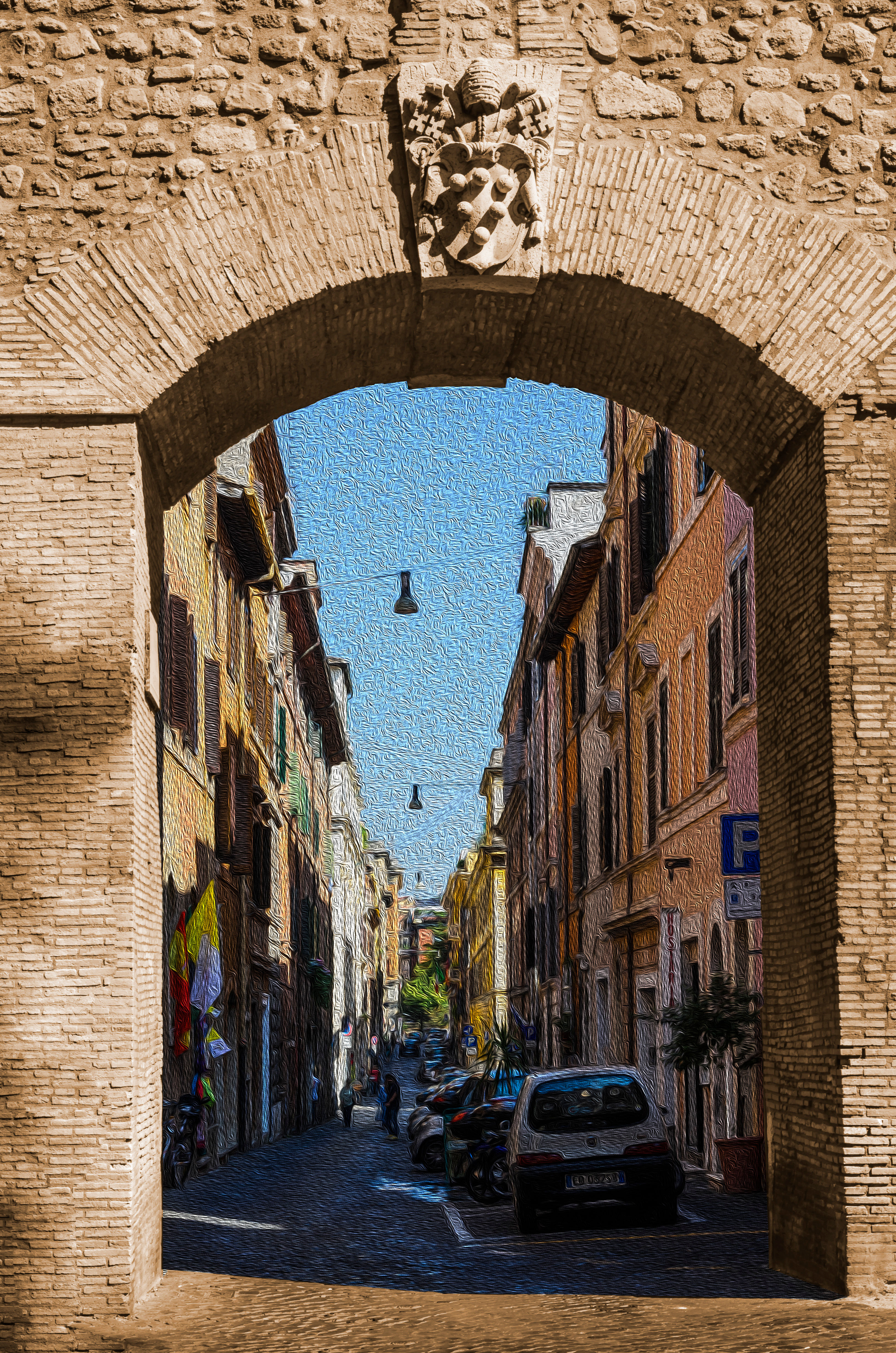 Quadro Portal da Vila - Village portal frame by Kcris Ramos