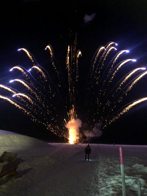 Silvester-Feuerwerk La Punt