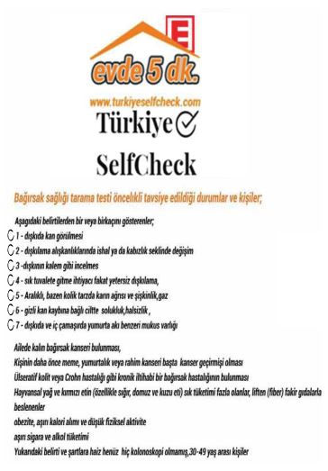 Türkiye SelfCheck Kolon Sağlığı