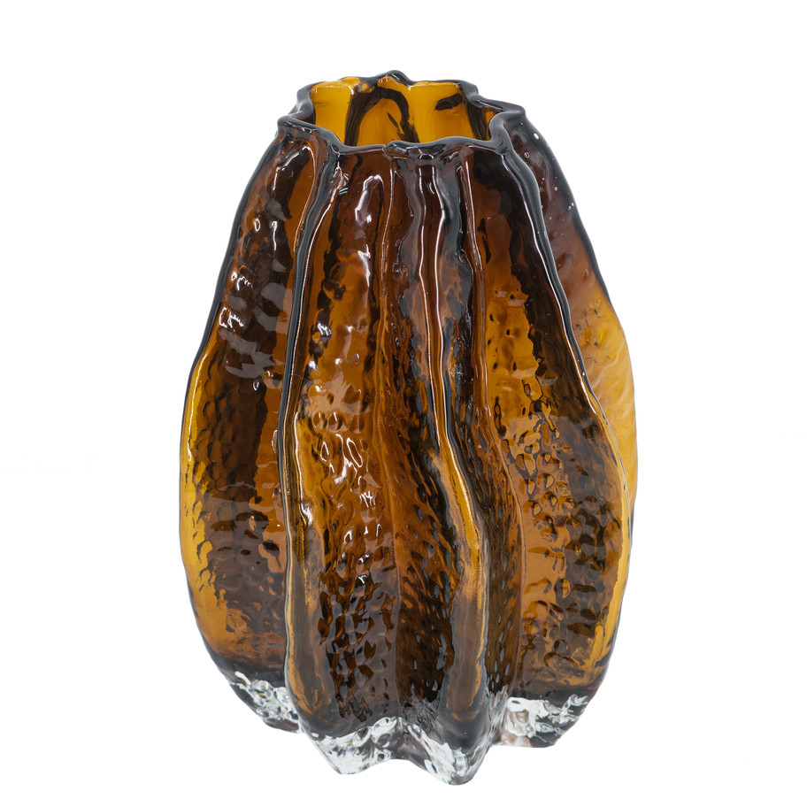 Carambola Shape Glass Vase