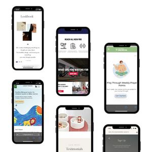 Collection of custom web app and website projects